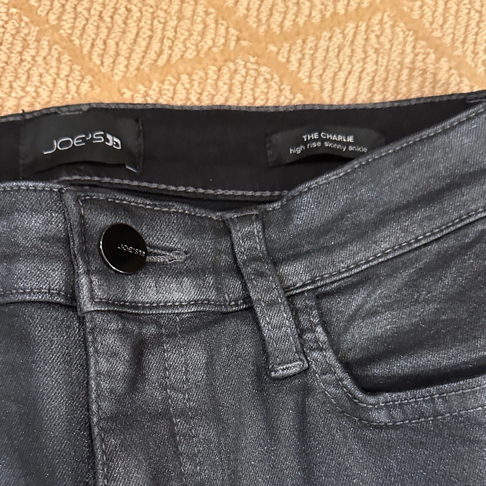 Joe's Jeans High Rise Skinny Jeans - Charcoal